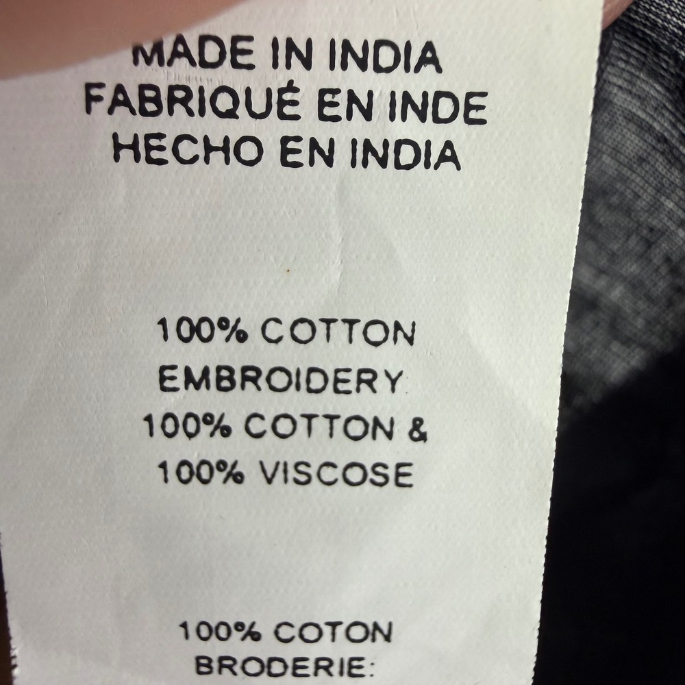 Karen Kane Embroidered‎ Tunic Top Navy Blue 2X NWT Luxury Boho Chic $158 - Picture 8 of 10